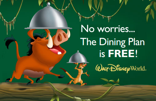 Plano de Refeição Grátis Disney